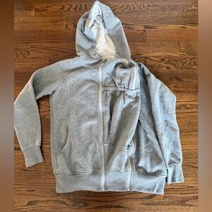 Seraphine Gray Maternity & Baby Wearing Hoodie
